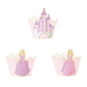 Cupcake Wraps Princesas e Castelos, 6 unid.