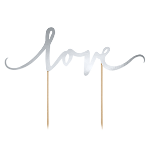 Topper Love Prateado