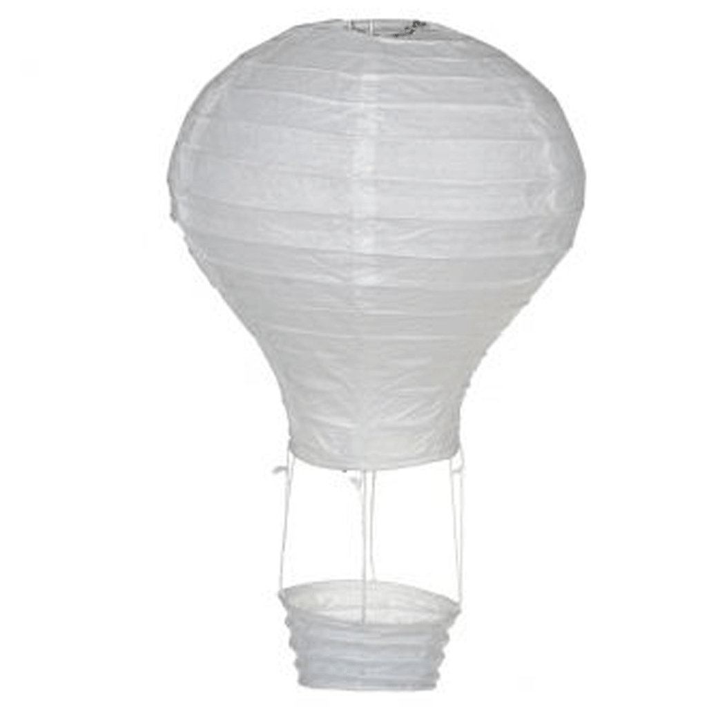 Balão Ar Quente Branco, 20 Cm