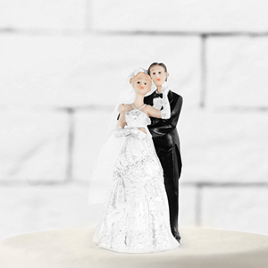 Decoração Casamento - Figura Noivos para Bolo