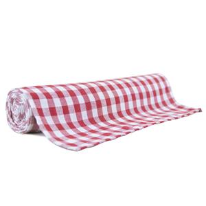 Decoração de Mesa Quadrados Vermelhos e Brancos, 3 mt