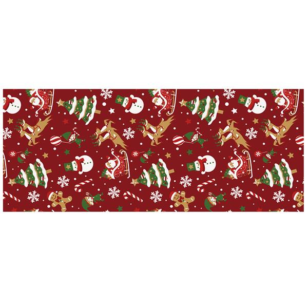 Decoração de Mesa Vermelha com Motivos de Natal