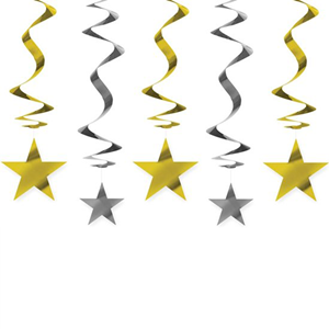 Decoração Estrelas, 5 Unid.
