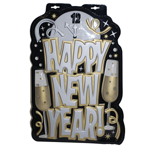 Decoração Happy New Year em Plástico, 53 Cm