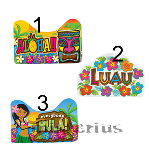 Decoração Havaiana em Plástico