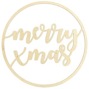 Decoração Merry Xmas em Madeira