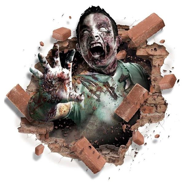 Decoração Parede Zombie Assustador