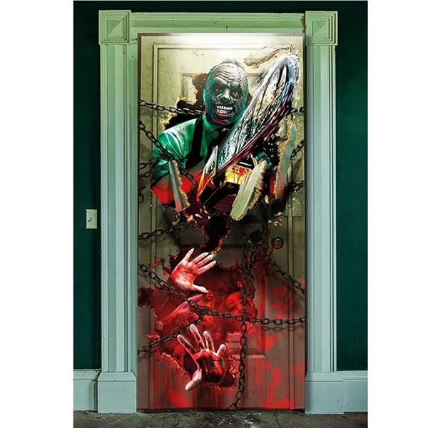 Decoração Porta Assassino com Serra Elétrica