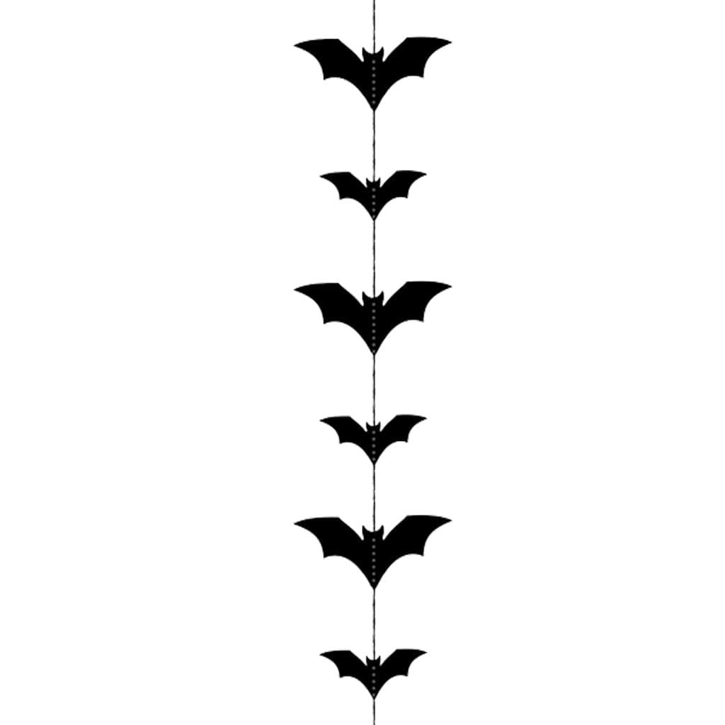 Decoração Suspensa Morcegos Pretos