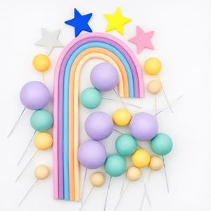 Decorações em Esferovite Mix Arco Íris