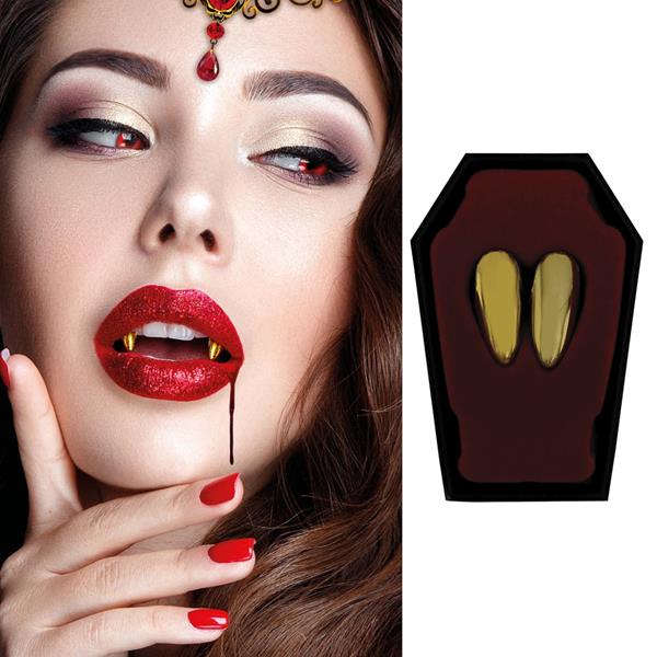 Dentes Caninos Vampiro de Ouro