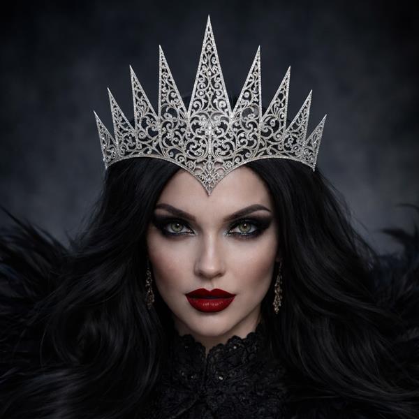 Diadema Rainha Prateado