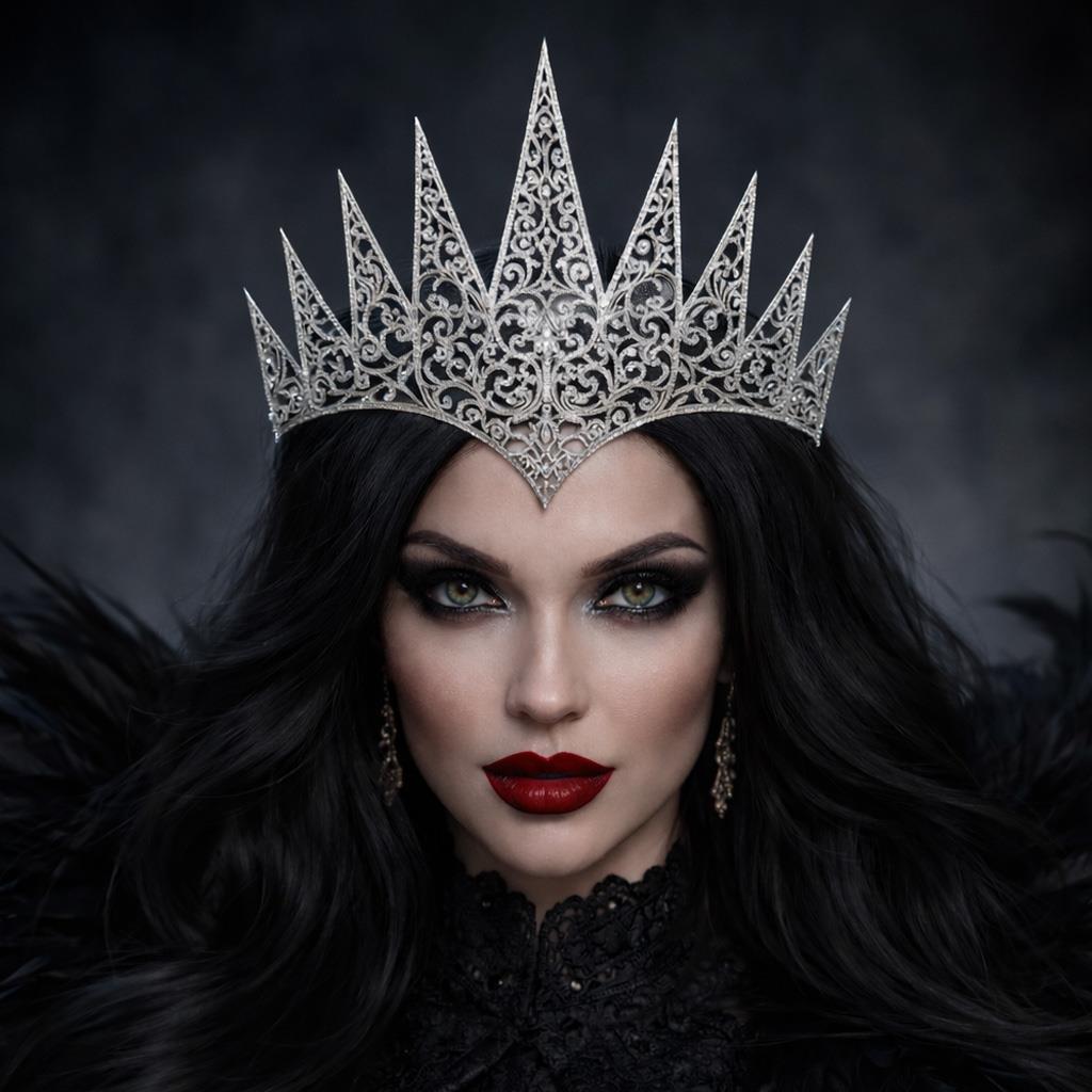 Diadema Rainha Prateado