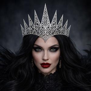 Diadema Rainha Prateado