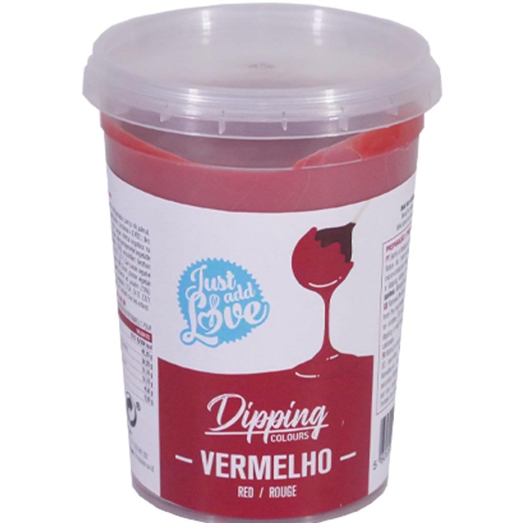 Dipping Chocolate Vermelho, 200 gr.