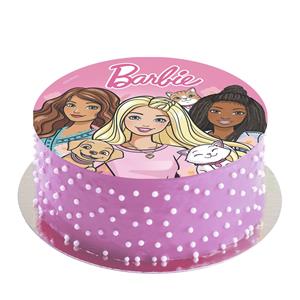 Disco Comestível Barbie, 20 cm