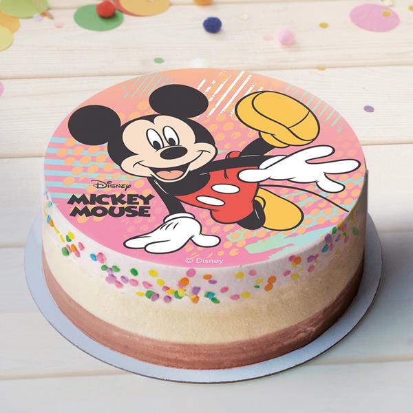 Disco Comestível Mickey Mouse, 20 cm