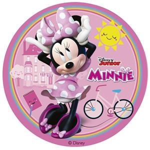 Disco Comestível Minnie, 16 cm