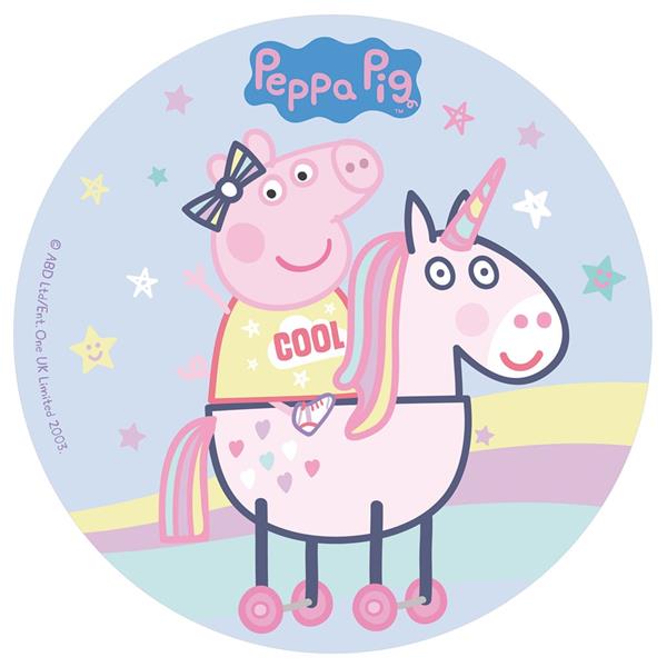 Disco Comestível Peppa Pig, 20 cm