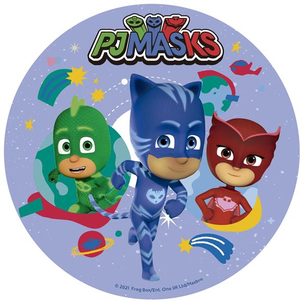 Disco Comestível Pj Masks em Ação, 16 cm
