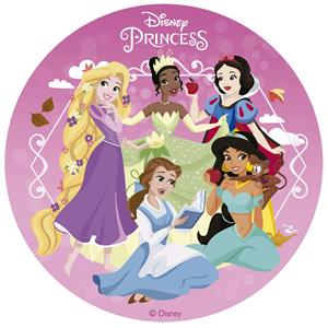 Disco Comestível Princesas Disney, 16 cm