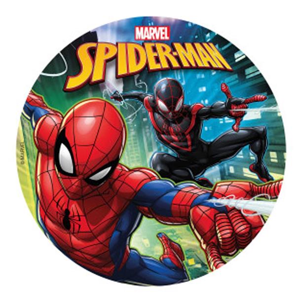 Disco Comestível Spiderman Crime Fighter, 20 cm