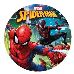 Disco Comestível Spiderman Crime Fighter, 20 cm