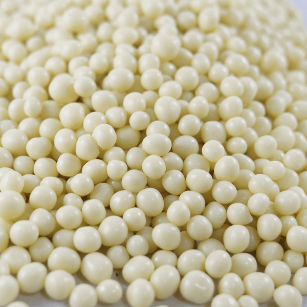 Esferas Crocantes de Chocolate Branco, 4 mm, 250 Gr.
