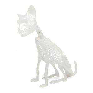 Esqueleto Gato Glow In The Dark Decorativo, 21 cm