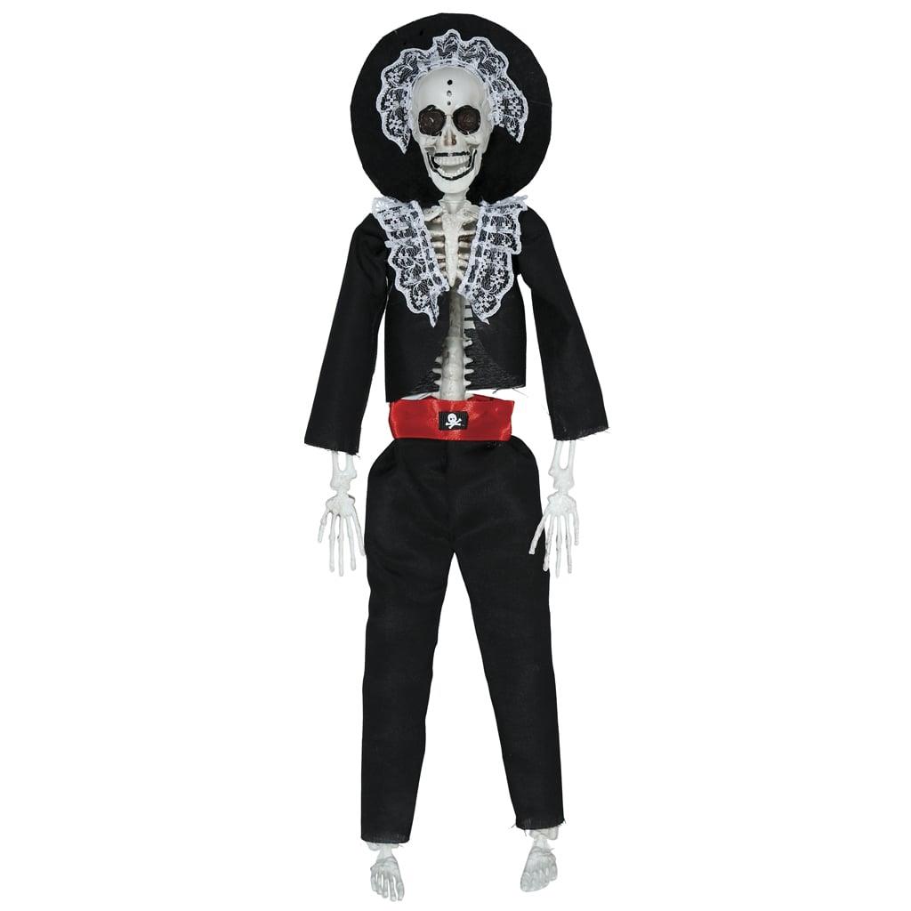 Esqueleto Mariachi Assombrado para Pendurar, 40 cm