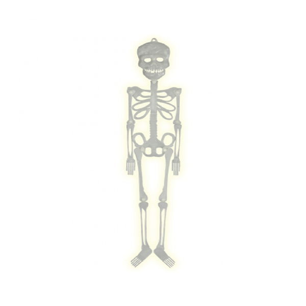 Esqueleto Plástico Fosforescente 75cm