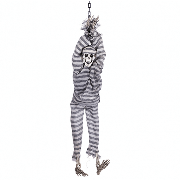 Esqueleto Prisioneiro com Luz, Som e Movimento, 75 cm