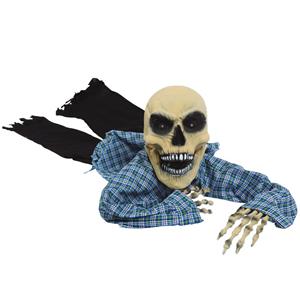 Esqueleto Zombie com Luz, Movimento e Som, 1,10 mt