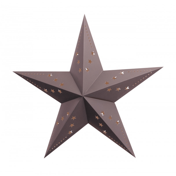 Estrela Cinzenta em Cartão, 60cm