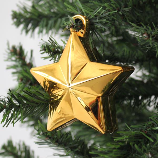 Estrela de Natal Dourada para Pendurar