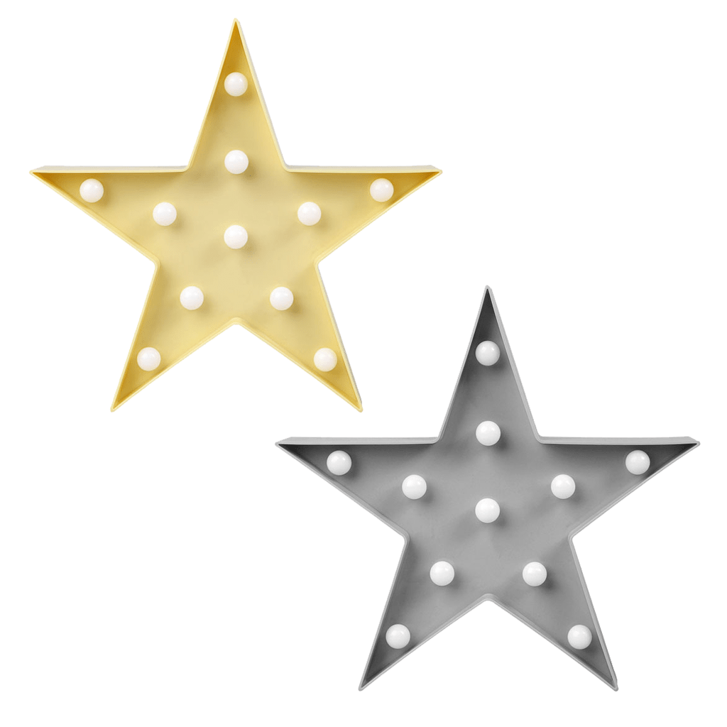 Estrela Decorativa com Luz, 26 Cm