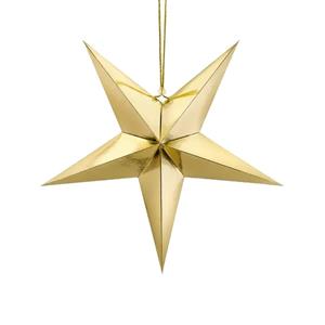 Estrela Decorativa Dourada, 45 cm