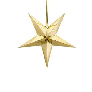 Estrela Decorativa Dourada, 30 cm