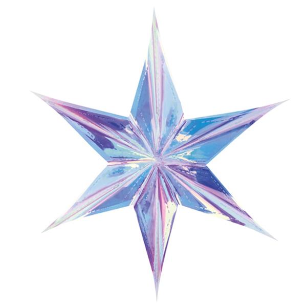 Estrela Decorativa Iridescente, 40 cm