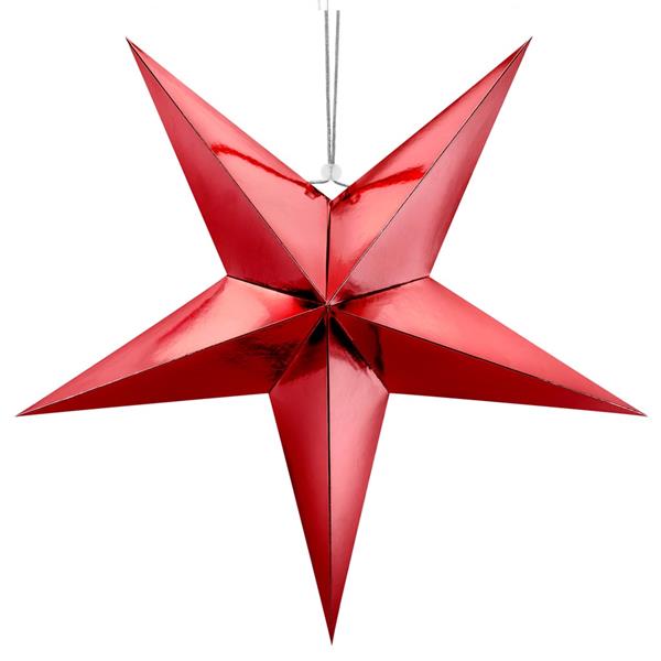 Estrela Decorativa Vermelha, 70 cm