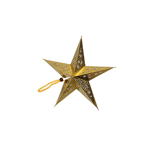 Estrela Dourada Pendurar, 30cm