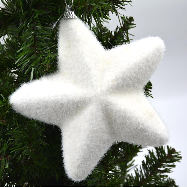 Estrela Natal Branca, 15cm