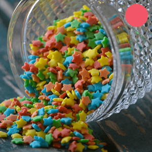 Estrelinhas Coloridas, 150 Gr.