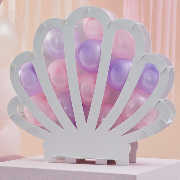 Estrutura Concha Mermaid Party para Balões