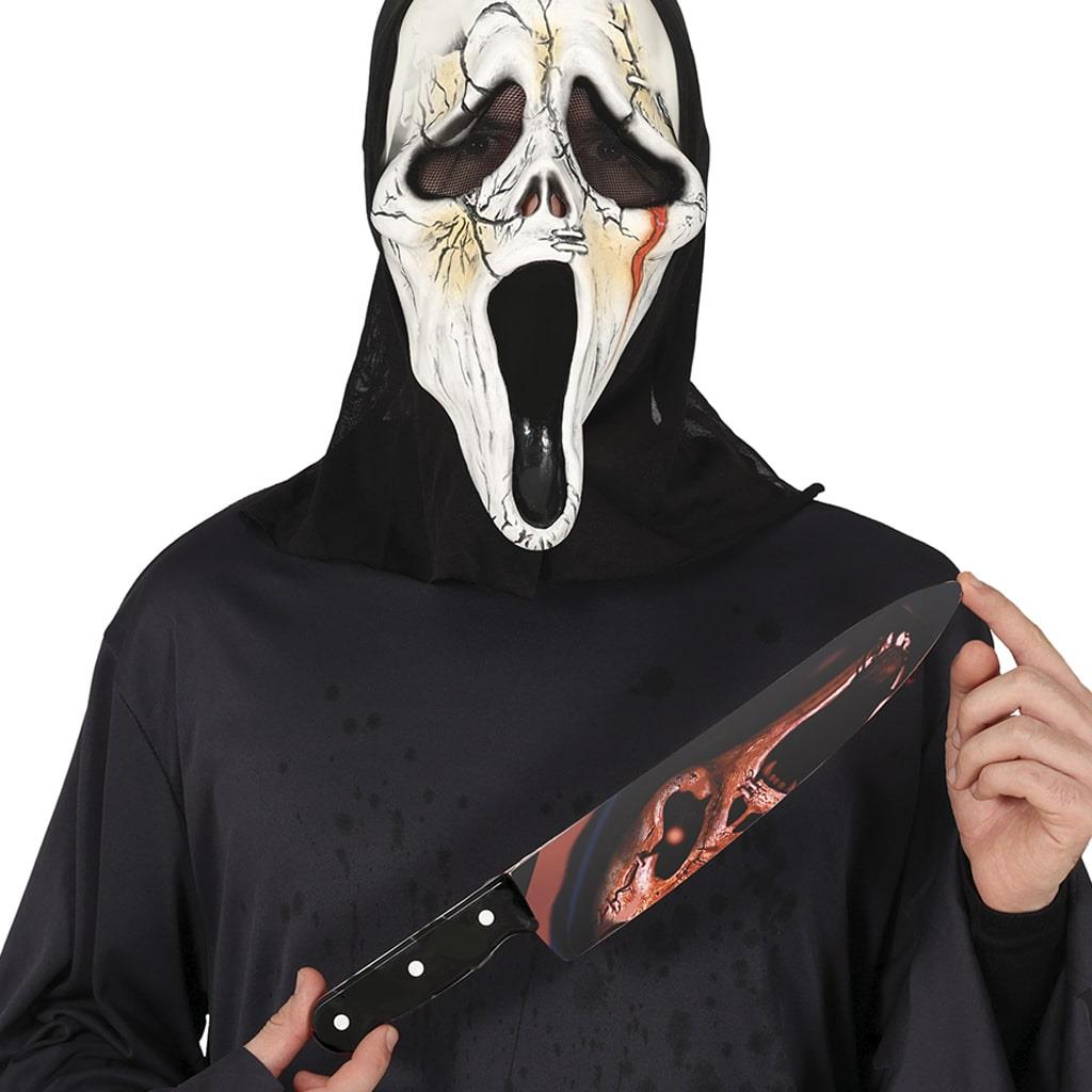 Faca Ghost Face Sangrenta, 38 cm
