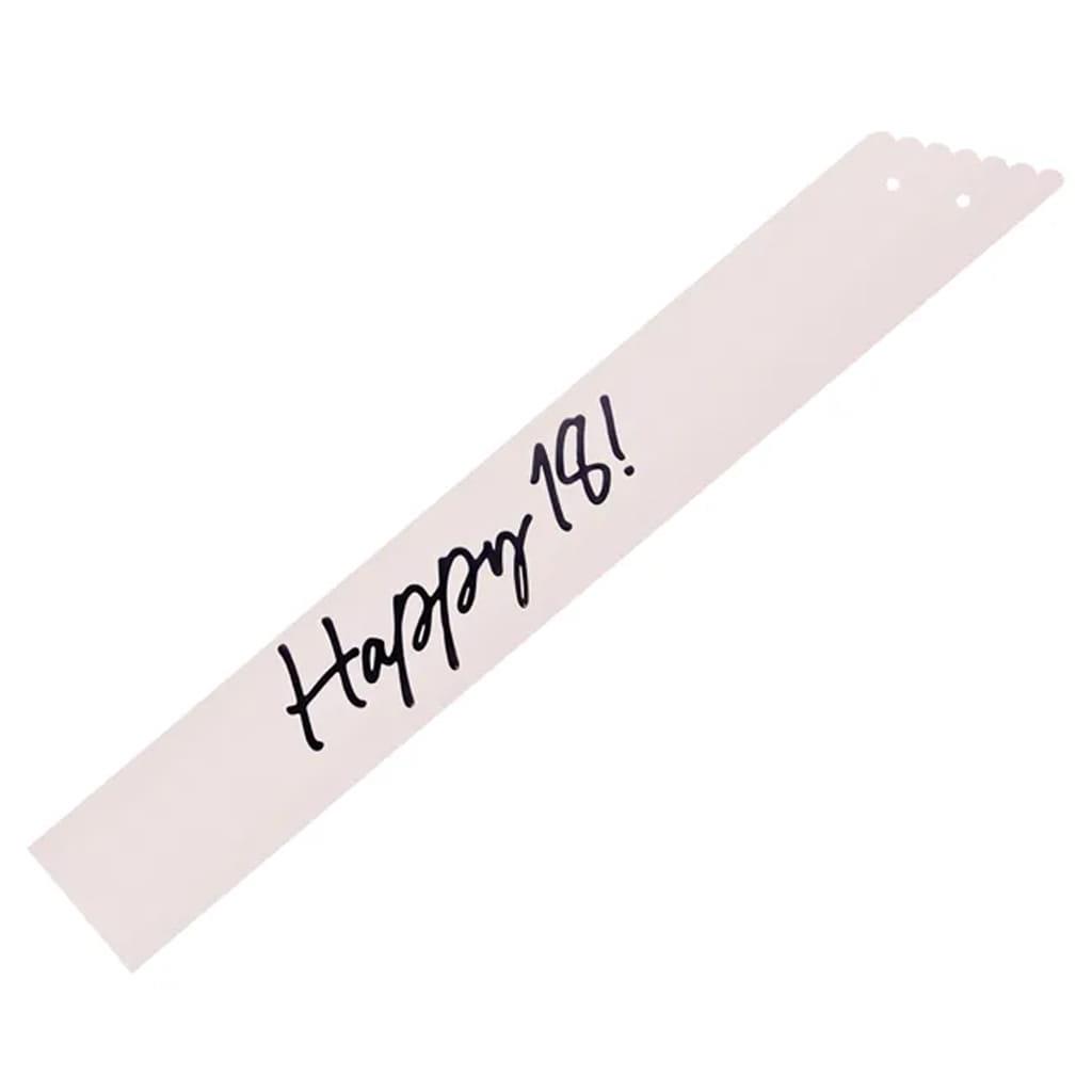 Faixa Happy 18 Creme