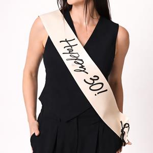 Faixa Happy 30 Creme