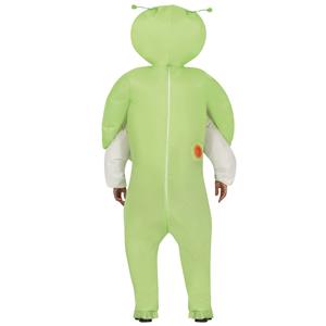 Fato Alien Verde Carry Me Insuflável, Adulto