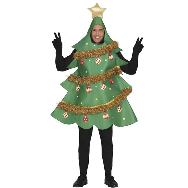 Fato Árvore de Natal Decorada, Adulto