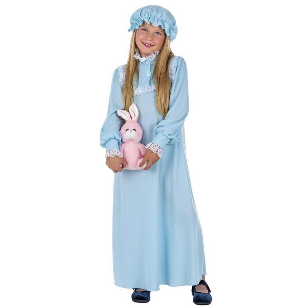 Fato Avó com Touca Azul, Criança Fato Avó com Touca Azul, Criança